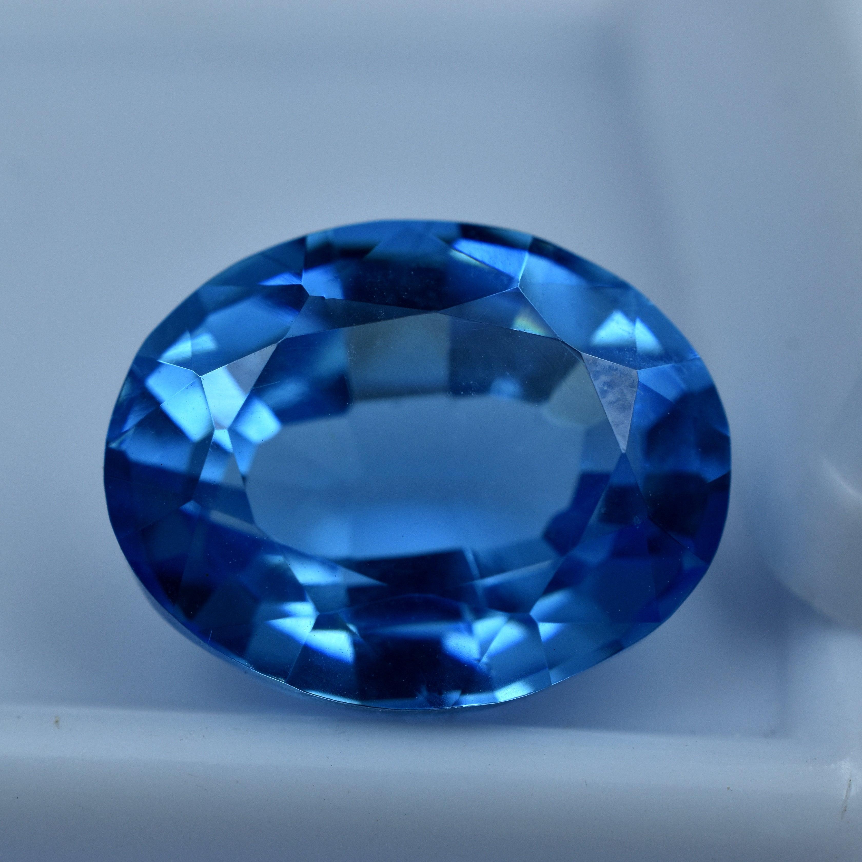 10.25 Carat Oval Shape Natural Blue Sapphire Certified Loose Gemstone Best Jewelry Making Gem