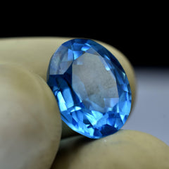 10.25 Carat Oval Shape Natural Blue Sapphire Certified Loose Gemstone Best Jewelry Making Gem