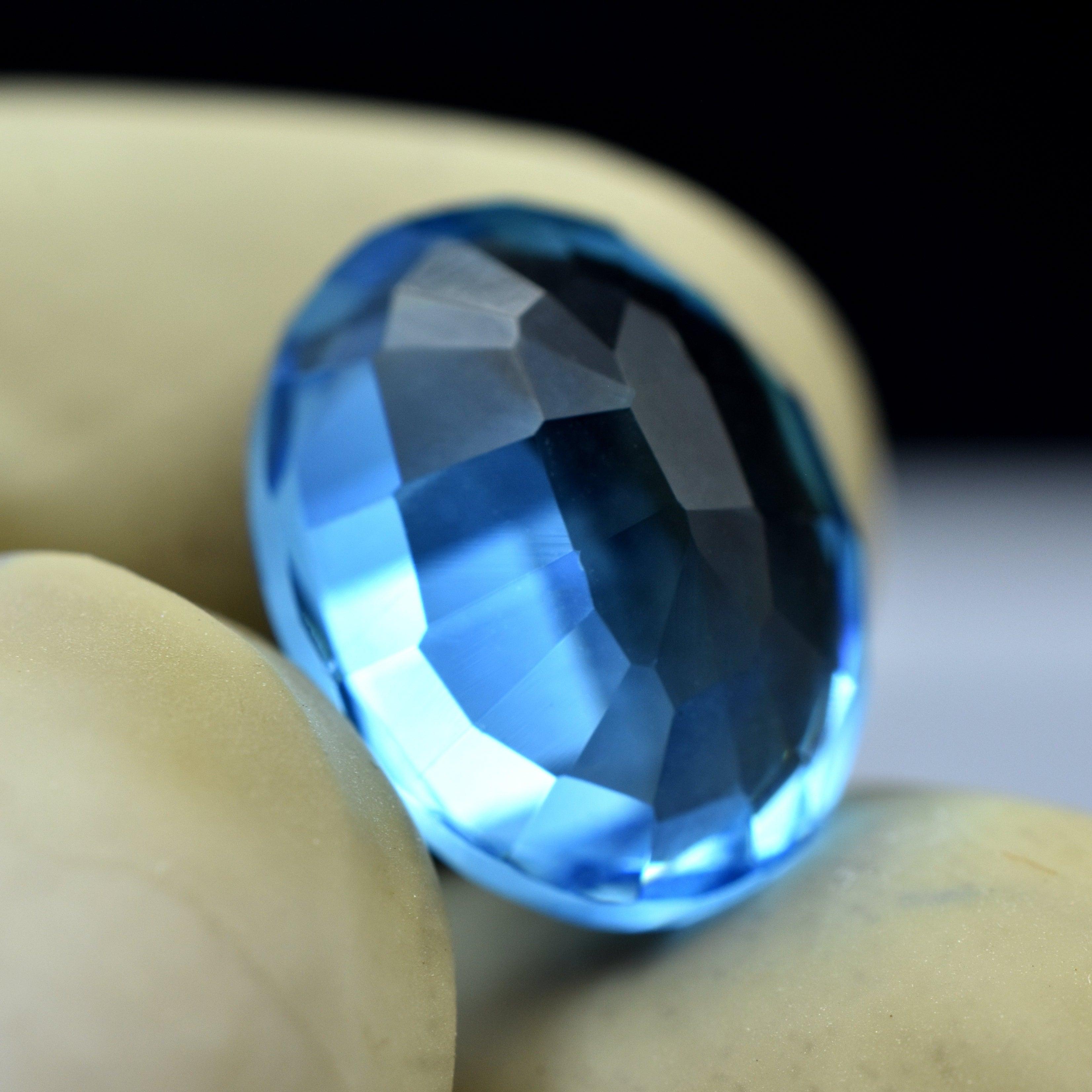 10.25 Carat Oval Shape Natural Blue Sapphire Certified Loose Gemstone Best Jewelry Making Gem