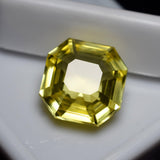 Yellow Sapphire Ear Studs NATURAL Yellow Sapphire 10.05 Ct  Flawless Ceylon Square Cut CERTIFIED Loose Gemstone