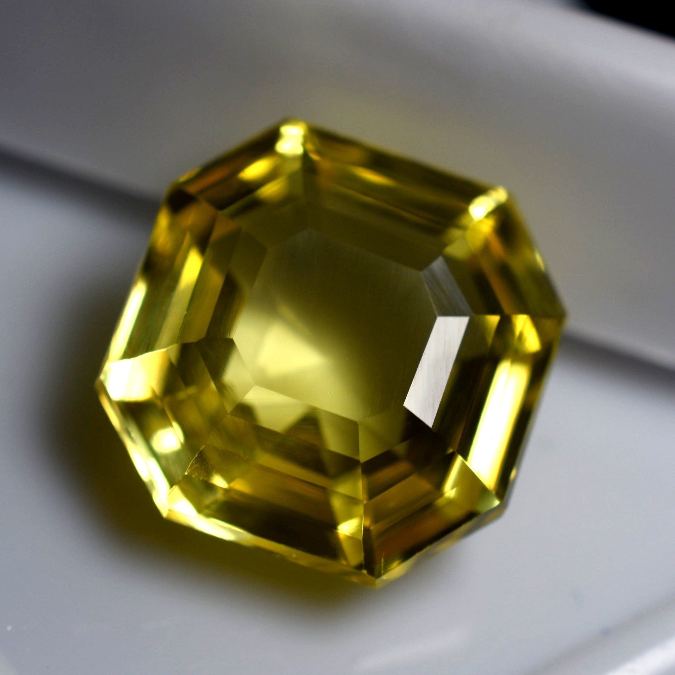 Yellow Sapphire Ear Studs NATURAL Yellow Sapphire 10.05 Ct  Flawless Ceylon Square Cut CERTIFIED Loose Gemstone