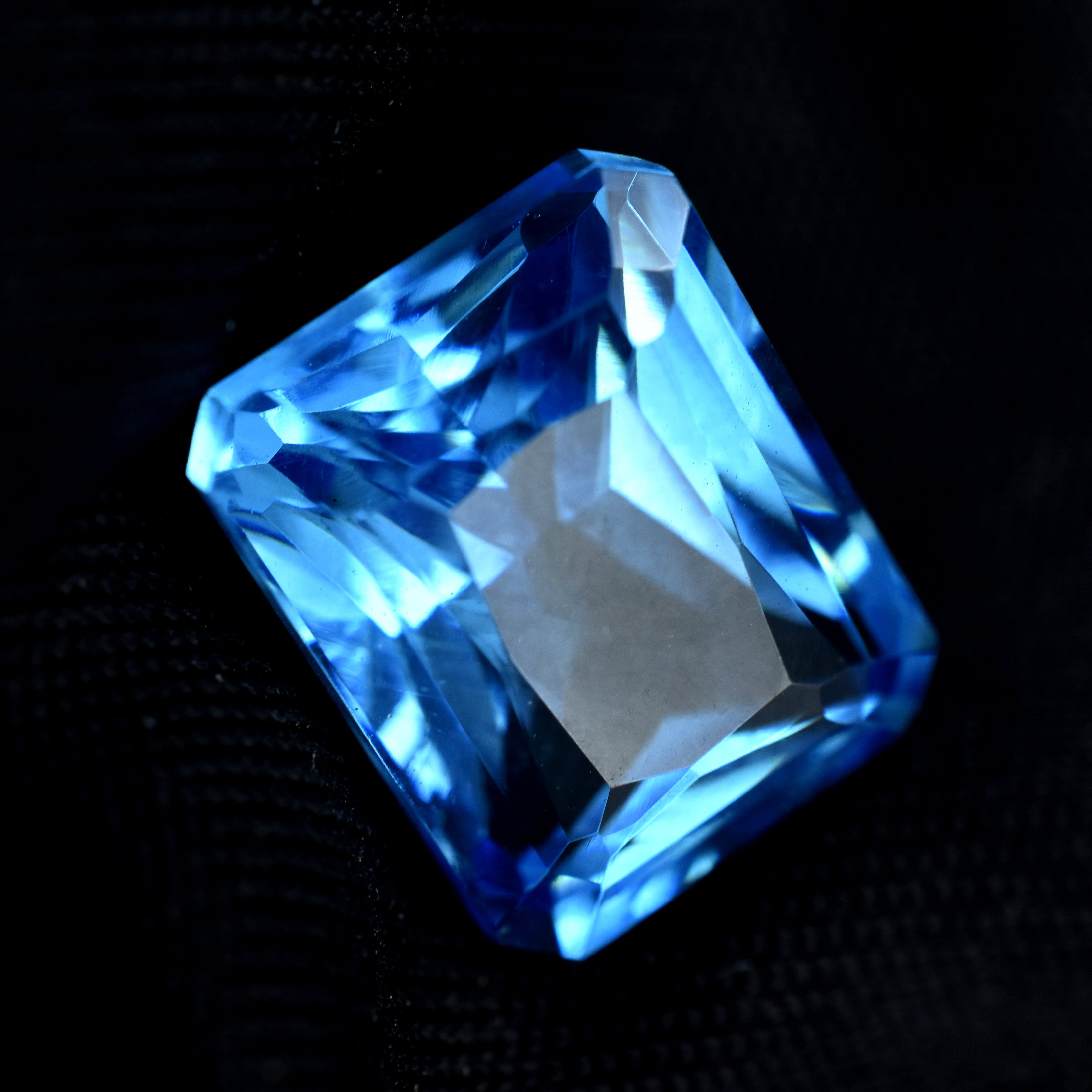 Blue Sapphire Emerald Shape 9.65 Carat Natural Certified Loose Gemstone | SAPPHIRE- Decision-making skills & Evil Spirits And Negative Energy | A++ Quality Sapphire | Free Delivery & Gift