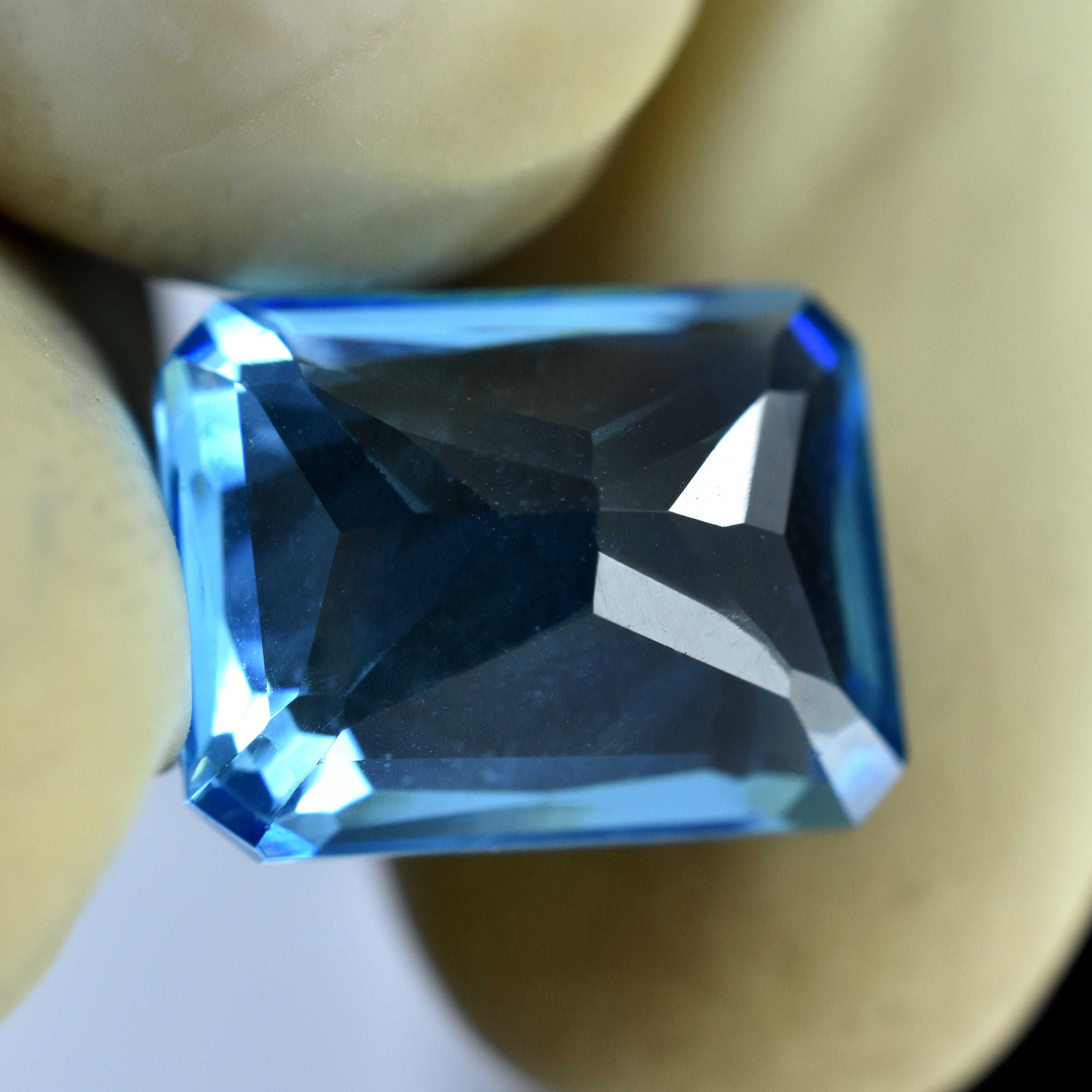 Blue Sapphire Emerald Shape 9.65 Carat Natural Certified Loose Gemstone | SAPPHIRE- Decision-making skills & Evil Spirits And Negative Energy | A++ Quality Sapphire | Free Delivery & Gift