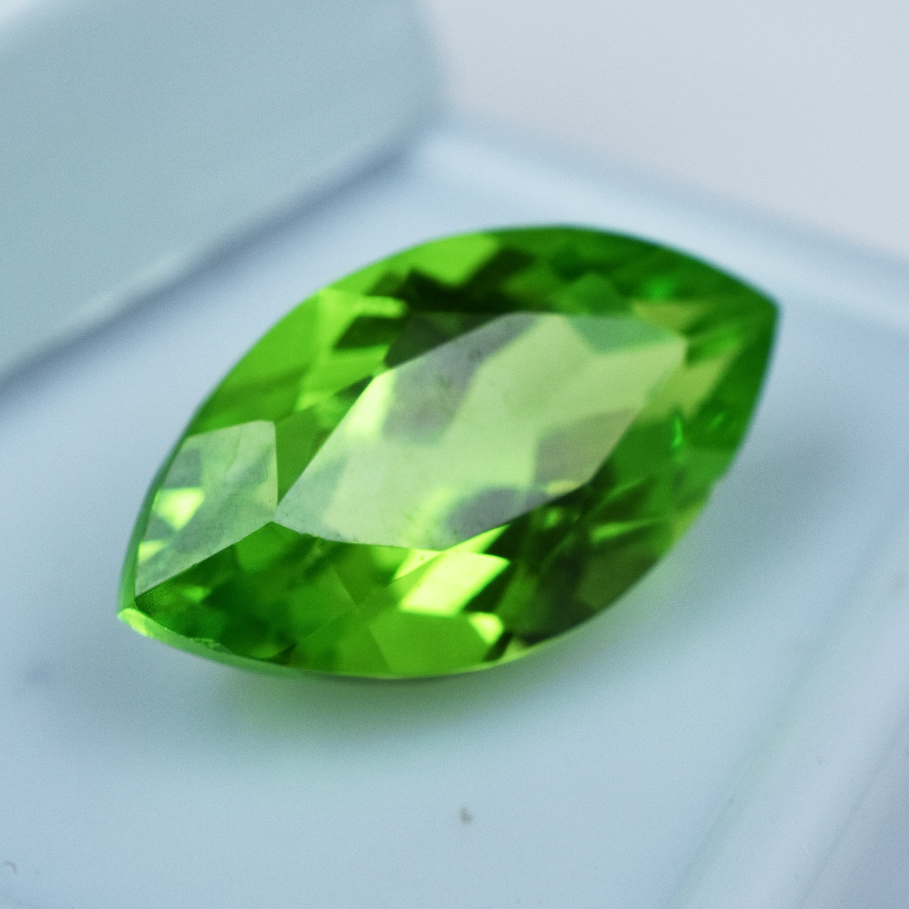 Flawless Peridot Green Marquise Cut !!! 11.25 Carat Peridot Green Natural Certified Loose Gemstone | Free Shipping With Extra Free Gift | Best price