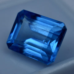 Natural 10.55 Carat Emerald Cut Blue Sapphire Natural Certified Loose Gemstone Sapphire Gem