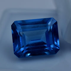 Natural 10.55 Carat Emerald Cut Blue Sapphire Natural Certified Loose Gemstone Sapphire Gem