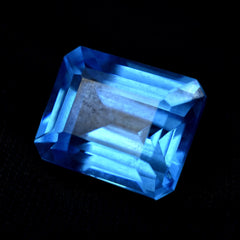 Natural 10.55 Carat Emerald Cut Blue Sapphire Natural Certified Loose Gemstone Sapphire Gem