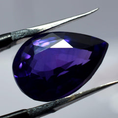 Tanzanite Purple Gemstones PRECIOUS Natural A+ Tanzanite Purple Pear Shape 6.20 Ct CERTIFIED Loose Gemstone