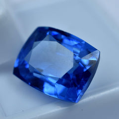 Tanzania Blue Tanzanite 10.75 Carat Blue Tanzanite Emerald Shape Natural Certified Loose Gemstone