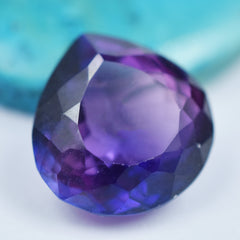 Natural 7.65 Carat Certified Purple Tanzanite Pear Shape Natural Loose Gemstone Eye Clean Tanzanite Gem