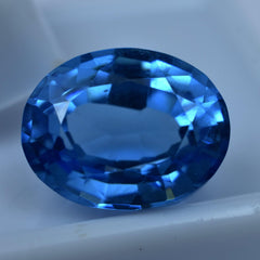 Natural Oval Shape 11.15 Carat Blue Sapphire Natural Certified Jewelry Making Loose Gemstone Sapphire Gem Best For Protection & Healing