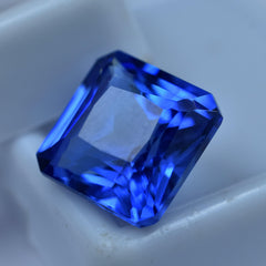 Amazing Sapphire Gem 9.00 Carat Square Shape Natural Certified Blue Sapphire Loose Gemstone