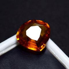 Orange Sapphire Stone 11.02 Ct CERTIFIED Loose Gemstones Stunning Quality Pear Cut Most Demandable NATURAL Orange SAPPHIRE