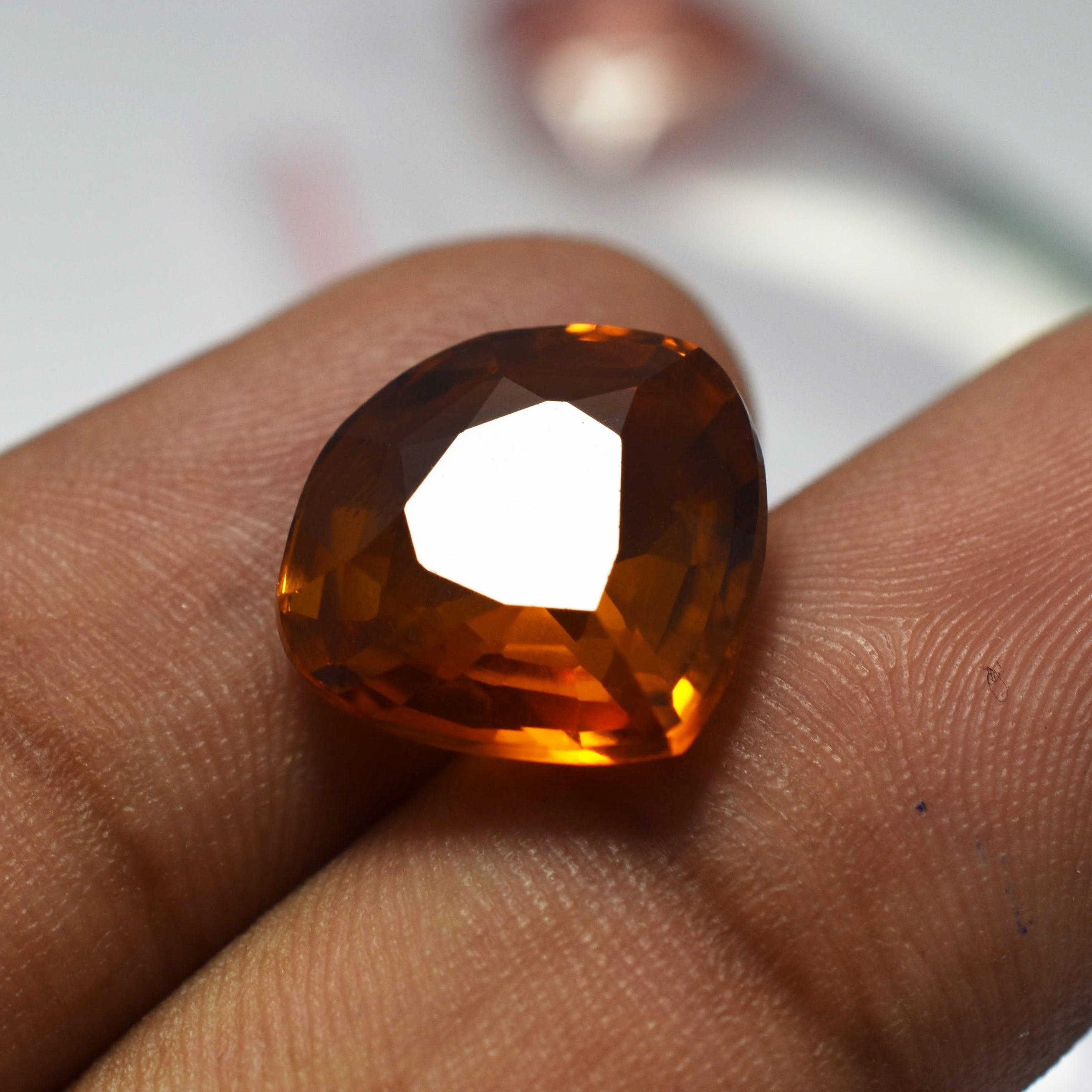 Orange Sapphire Stone 11.02 Ct CERTIFIED Loose Gemstones Stunning Quality Pear Cut Most Demandable NATURAL Orange SAPPHIRE