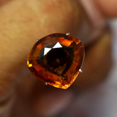 Orange Sapphire Stone 11.02 Ct CERTIFIED Loose Gemstones Stunning Quality Pear Cut Most Demandable NATURAL Orange SAPPHIRE