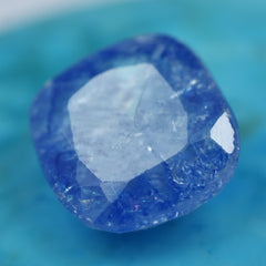 Square Cushion Cut 8.45 Carat Blue Sapphire Certified Natural Loose Gemstone Jewelry Making Gemstone