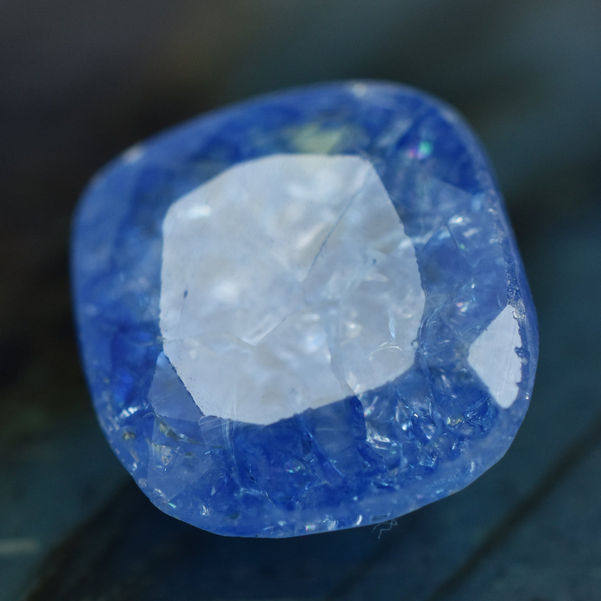 Square Cushion Cut 8.45 Carat Blue Sapphire Certified Natural Loose Gemstone Jewelry Making Gemstone