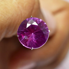 Precious Pink SAPPHIRE 8.20 Ct Natural Round Shape Loose Gemstone CERTIFIED Pink Sapphire Jewelry