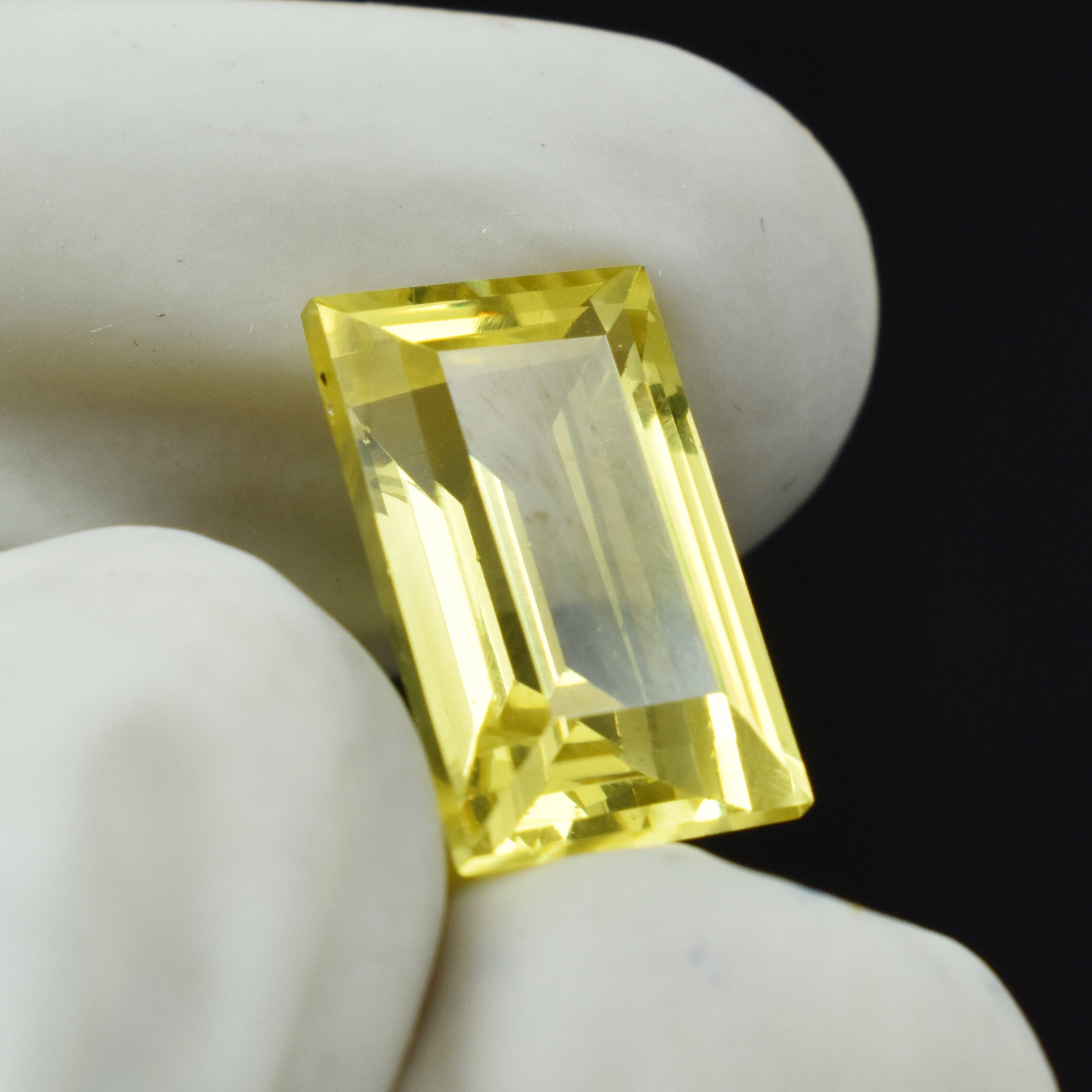 Certified Natural 8.56 Carat Baguette Shape Yellow Sapphire Ring Size Loose Gemstone Its Help To Manage Intuition & Protection Gift For Your Love
