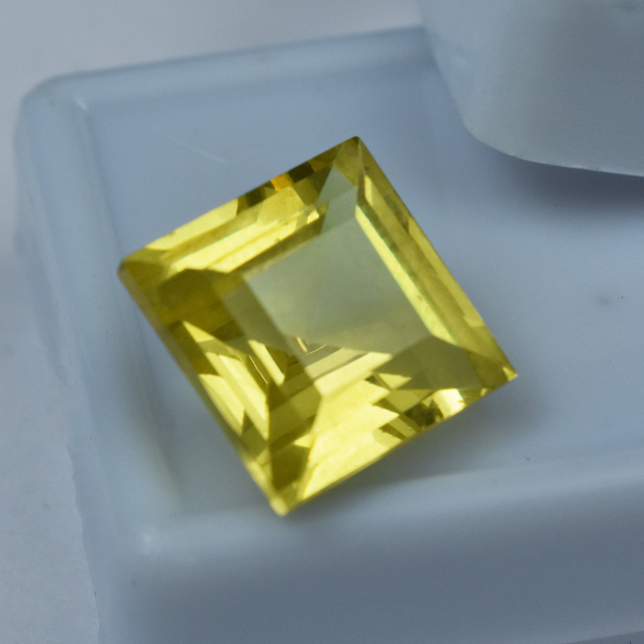 10.23 Carat Certified Yellow Sapphire Square Shape Gemstone Yellow Sapphire birthstone Of December Gemstone | Free Delivery & Gift | Gift For Her/him