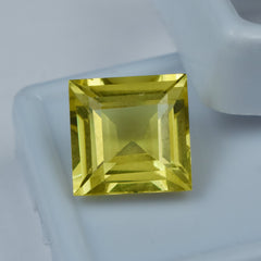 10.23 Carat Certified Yellow Sapphire Square Shape Gemstone Yellow Sapphire birthstone Of December Gemstone | Free Delivery & Gift | Gift For Her/him