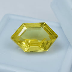 Yellow Sapphire Loose Gemstone 8.56 Ct Brilliant Fancy Shape Natural CERTIFIED Loose Gemstone Flawless Ceylon Sapphire Yellow