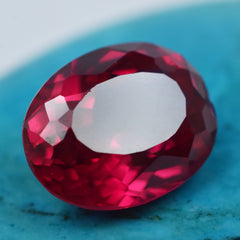 16.85 Ct Natural Ruby Gemstone Burma Rose Red Ruby Oval Cut Certified Loose Gemstone Jewelry Accessory Wedding/Anniversary Gift