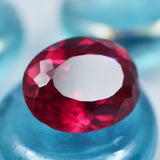 16.85 Ct Natural Ruby Gemstone Burma Rose Red Ruby Oval Cut Certified Loose Gemstone Jewelry Accessory Wedding/Anniversary Gift