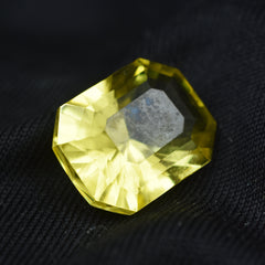 Natural Yellow Sapphire 10.75 Carat Emerald Shape Natural Certified Sapphire Loose Gemstone