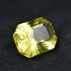 Natural 10.60 Carat Yellow Sapphire Emerald Cut Certified Loose Gemstone Best Jewelry Making Gem