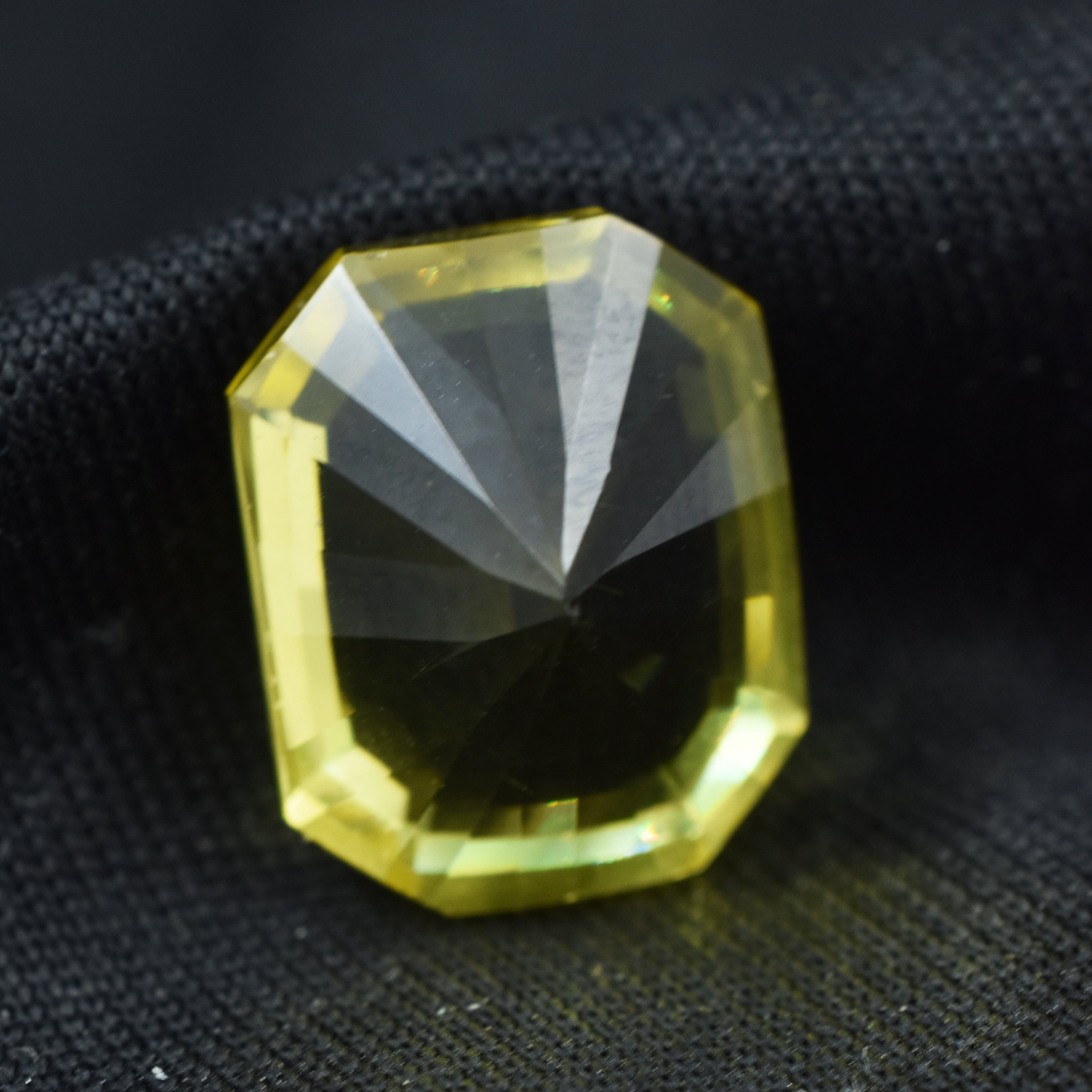 Natural 10.60 Carat Yellow Sapphire Emerald Cut Certified Loose Gemstone Best Jewelry Making Gem