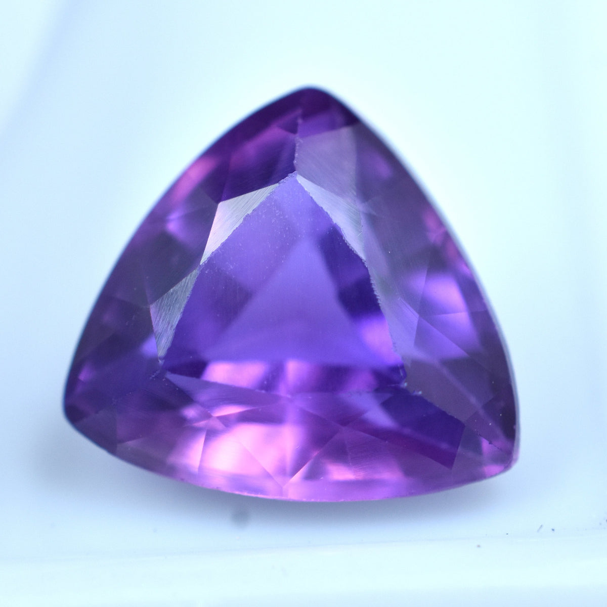 Natural Loose Gemstone faceted Trillion Cut Attractive Stone 12.52 Ct Purple Sapphire CERTIFEID Color Change Trillion Cut Gem | Best For Symbolism & Versatility | Free Shipping With Amazing Gift