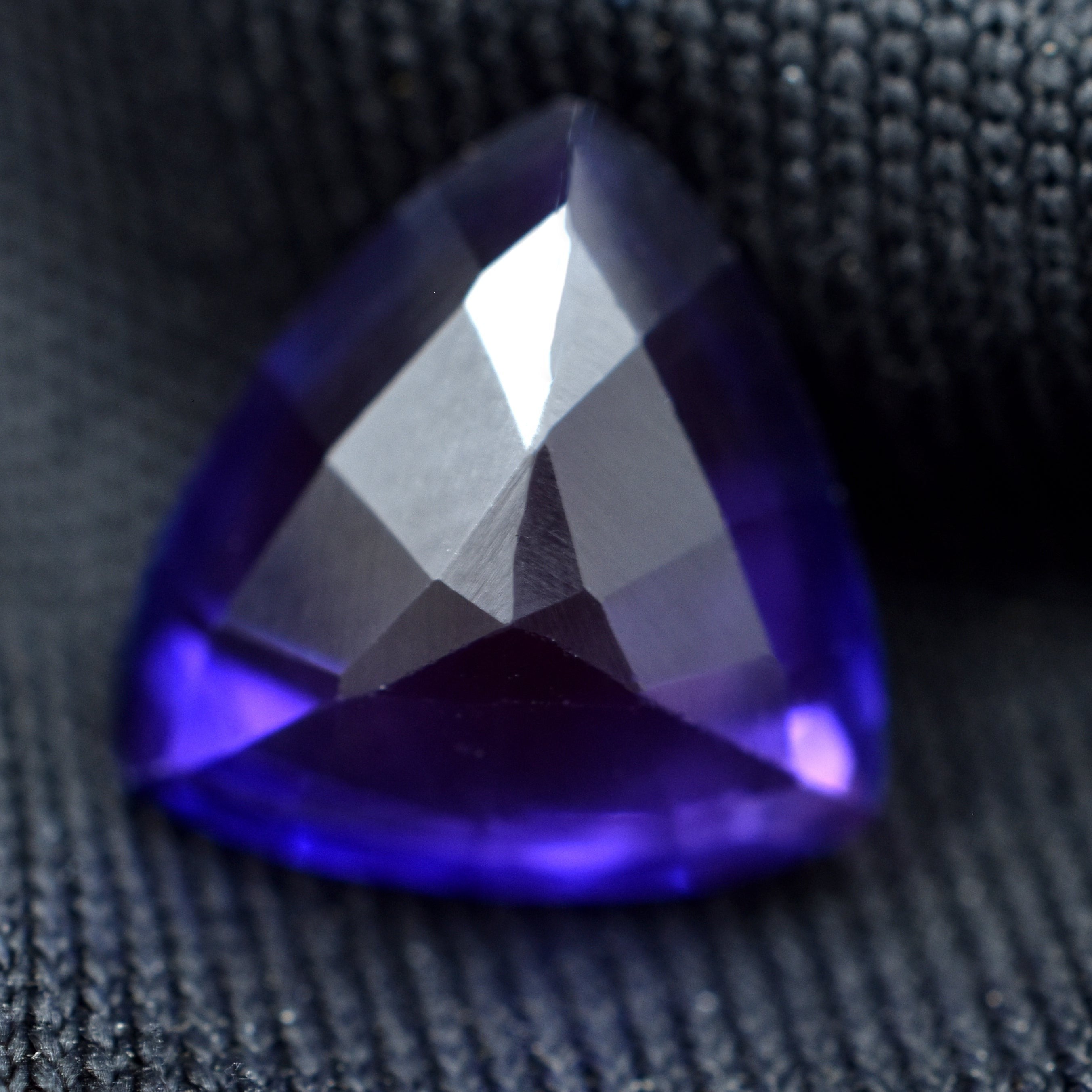 Purple Tanzanite Best For Energy and Well-Being 2.95 Carat Tanzanite Purple Trillion Shape Certified Natural Loose Gemstone