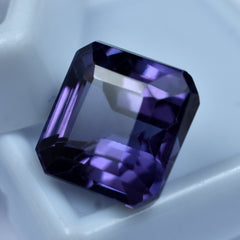 Color Change Sapphire For Ring 9.45 Ct Purple Color Gem Emerald Shape Natural Loose Gemstone Certified Gem | Gift For Your Loved One's | Winter Collection Apart For You