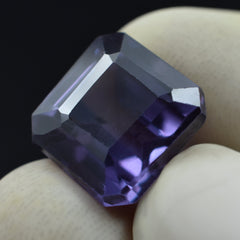 Color Change Sapphire For Ring 9.45 Ct Purple Color Gem Emerald Shape Natural Loose Gemstone Certified Gem | Gift For Your Loved One's | Winter Collection Apart For You