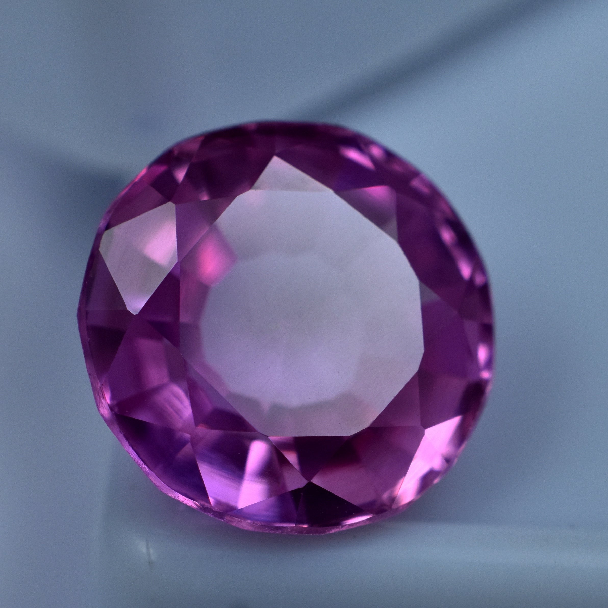 Natural Sapphire Pink 7.65 Carat Round Shape Loose Gemstone Certified Natural Pink Sapphire Gem