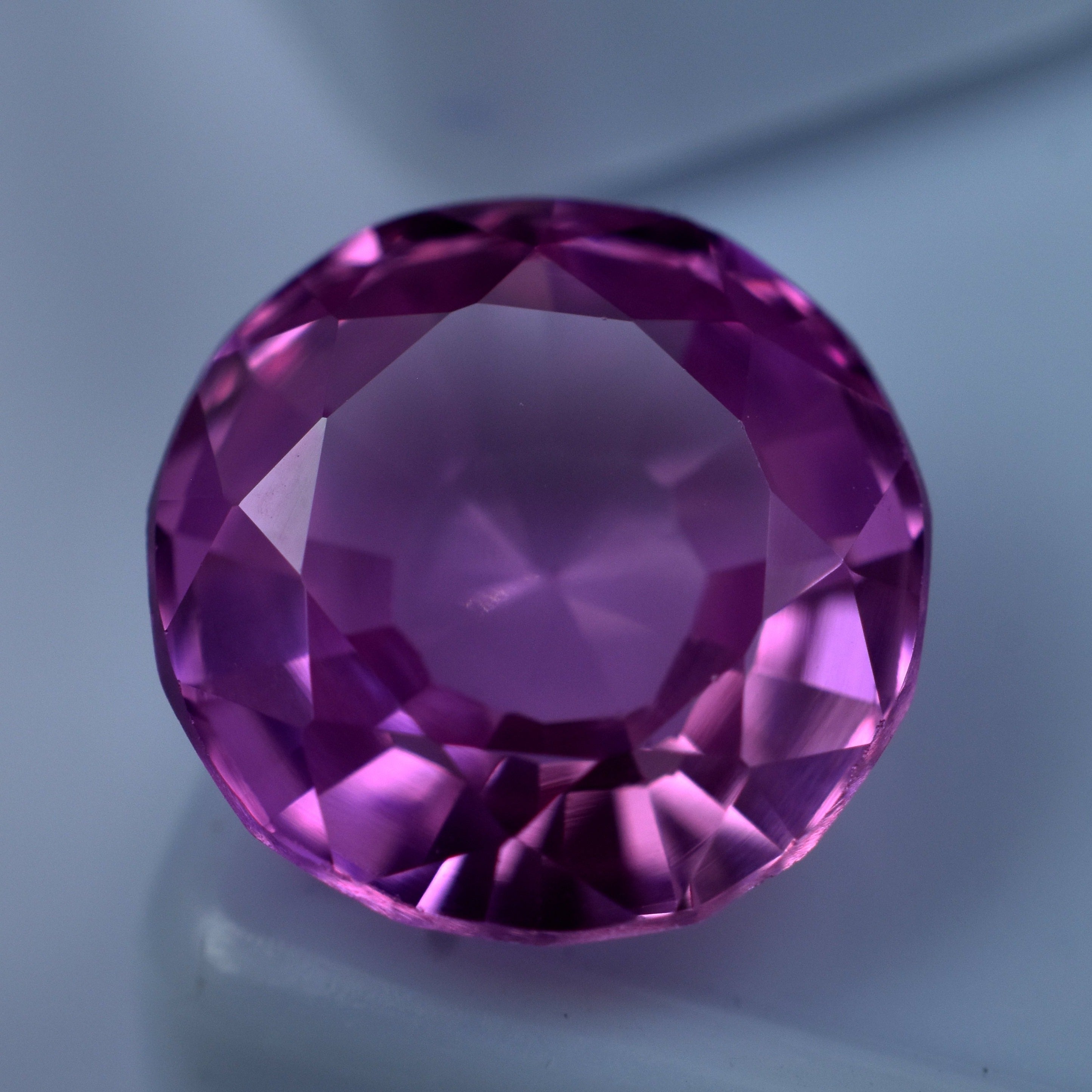 Natural Sapphire Pink 7.65 Carat Round Shape Loose Gemstone Certified Natural Pink Sapphire Gem