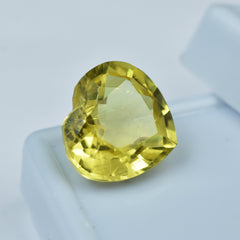 Natural Sapphire 10.85 Heart Cut Certified Natural Yellow Sapphire Loose Gemstone Spiritual Uses of Sapphire Gem