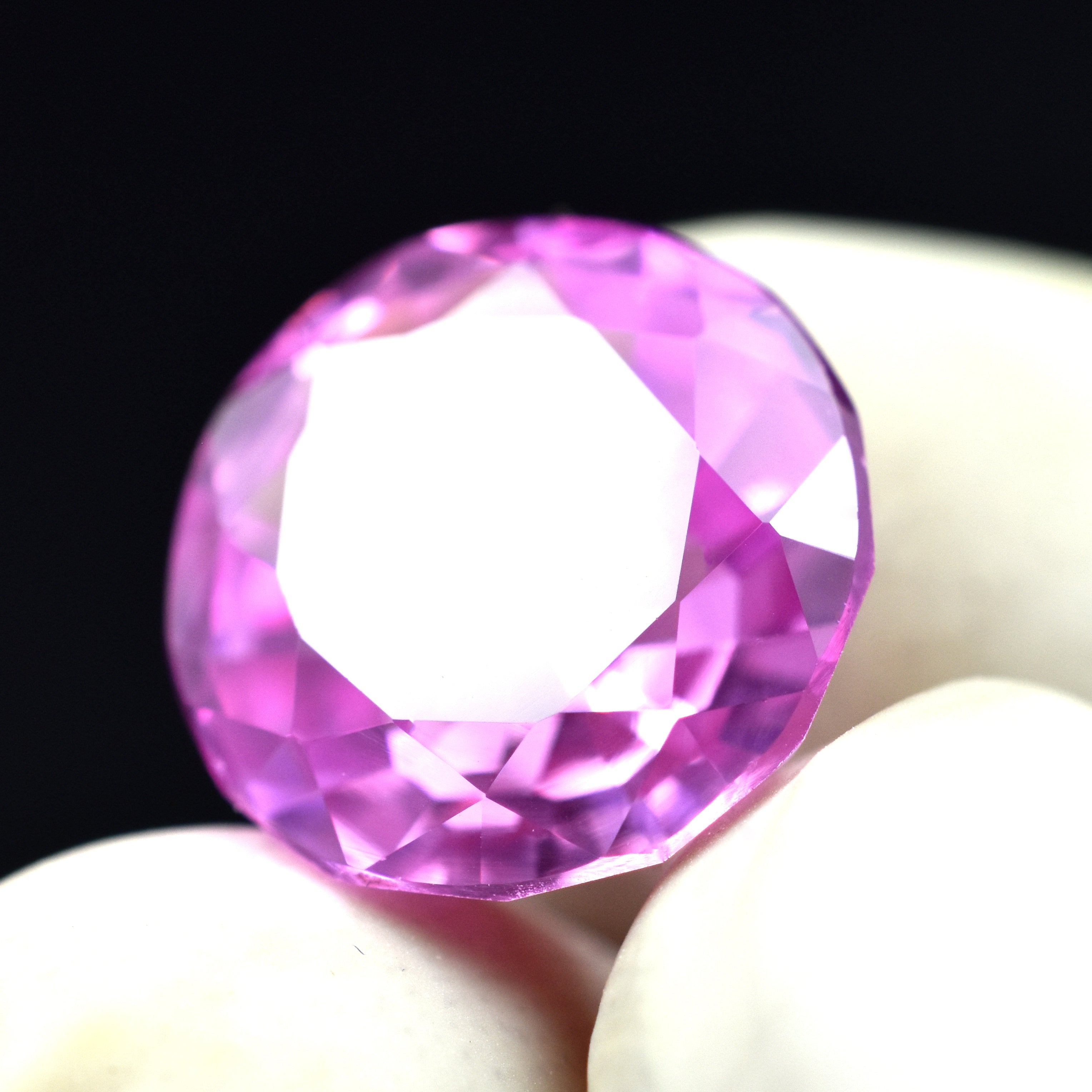 Natural Sapphire Pink 7.65 Carat Round Shape Loose Gemstone Certified Natural Pink Sapphire Gem