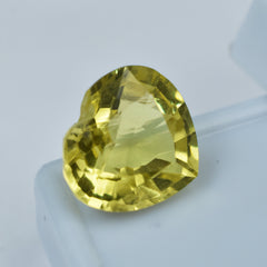 Natural Sapphire 10.85 Heart Cut Certified Natural Yellow Sapphire Loose Gemstone Spiritual Uses of Sapphire Gem