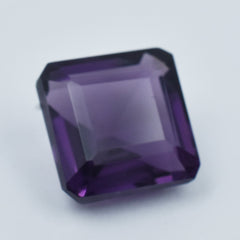 For Engagement Rings Best Natural Purple Tanzanite 12.95 Carat Square Cut Certified Loose Gemstone