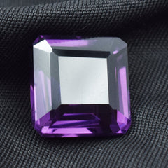 For Engagement Rings Best Natural Purple Tanzanite 12.95 Carat Square Cut Certified Loose Gemstone