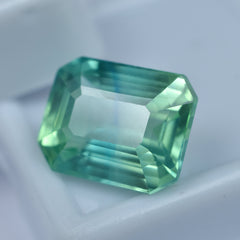 Bluish Green Montana Sapphire 9.65 Carat Certified Loose Gemstone Natural Green Sapphire Stone