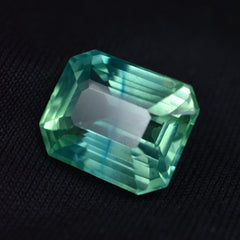 Bluish Green Montana Sapphire 9.65 Carat Certified Loose Gemstone Natural Green Sapphire Stone