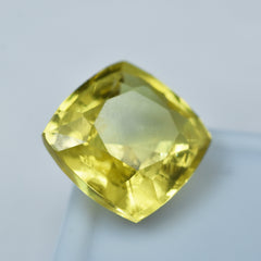 Sri Lanka Sapphire Yellow Square Cushion Cut 10.10 Carat Certified Natural Loose Gemstone Best For Healing Properties