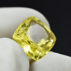 Sri Lanka Sapphire Yellow Square Cushion Cut 10.10 Carat Certified Natural Loose Gemstone Best For Healing Properties