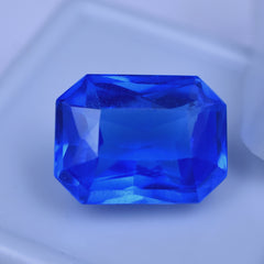 Precious Blue Sapphire From Sri Lanka 7.80 Ct Emerald Shape Certified Sapphire Loose Gemstone