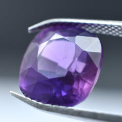 Genuine Rare Purple Tanzanite 4.45 Carat Certified Tanzanite Cushion Cut Natural Loose Gemstone