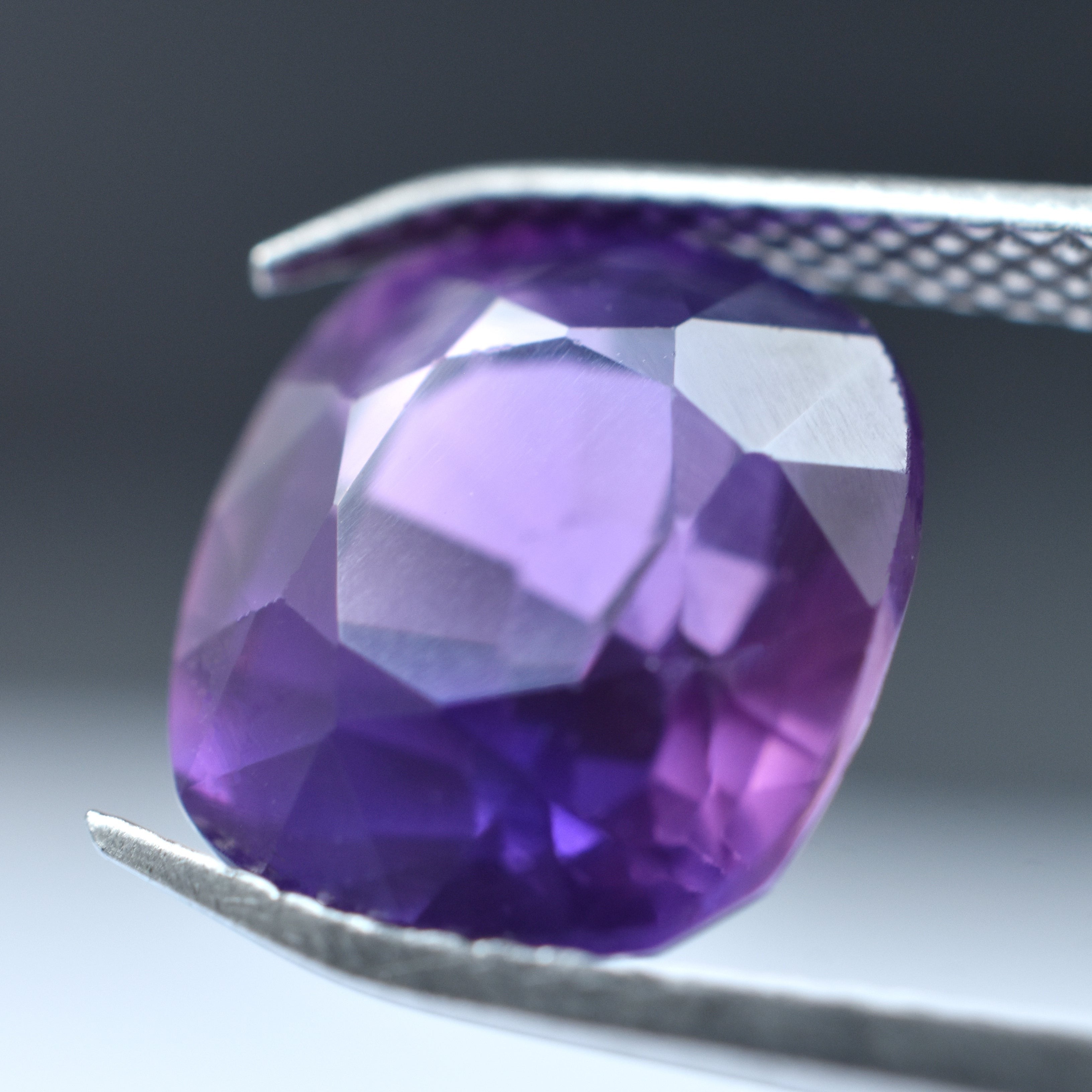 AAA Color, Sparkling Sapphire - Certified Gemstone 8.25 Ct Best Square Cushion Cut Natural Color Change Purple Sapphire Loose Gem | Free Shipping With Gift | Bumper Offer