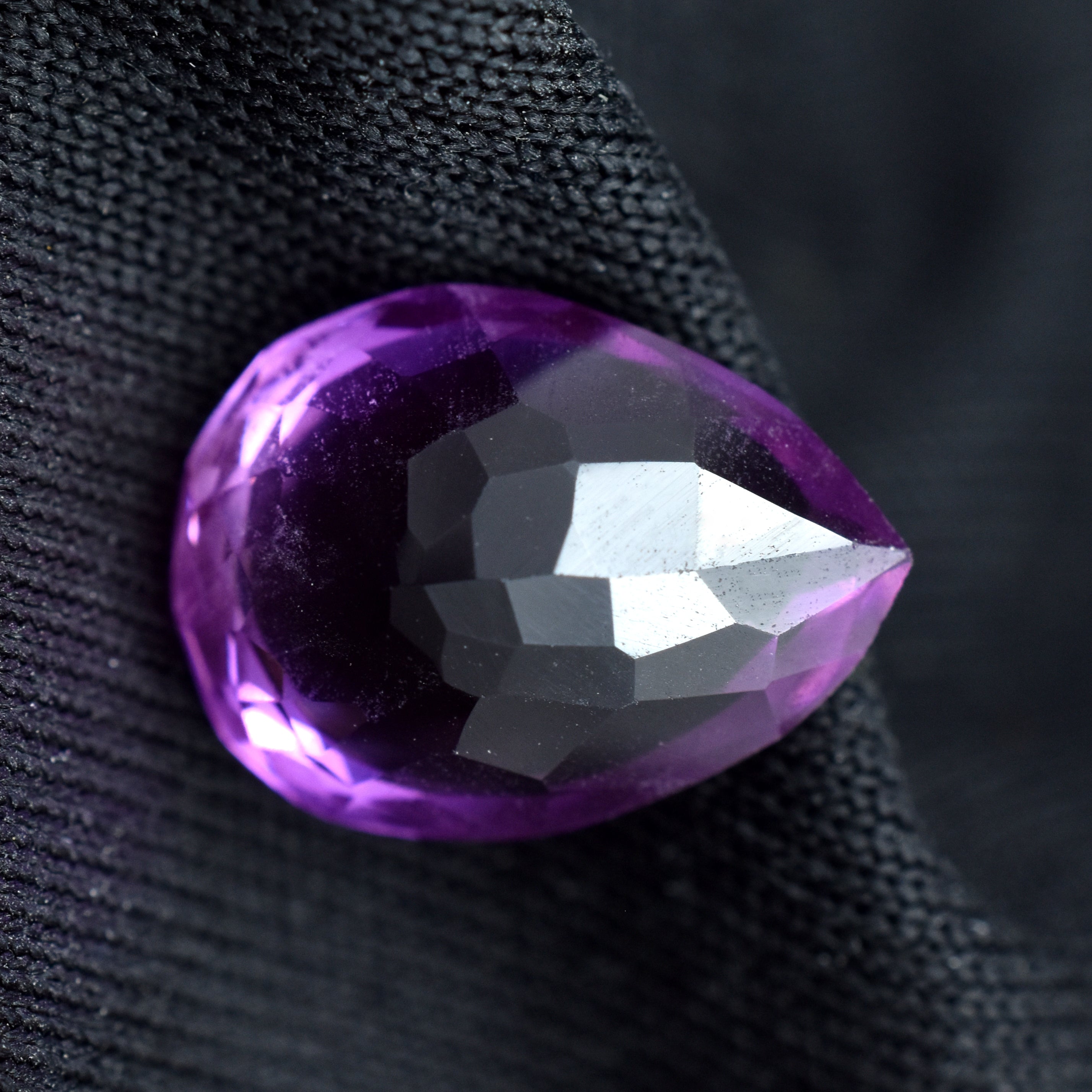 Natural Extremely Rare Purple Sapphire Gem 10.32 Carat CERTIFIED Pear Cut Color Change Sapphire Loose Gemstone | FREE Delivery FREE Gift | Biggest Offer